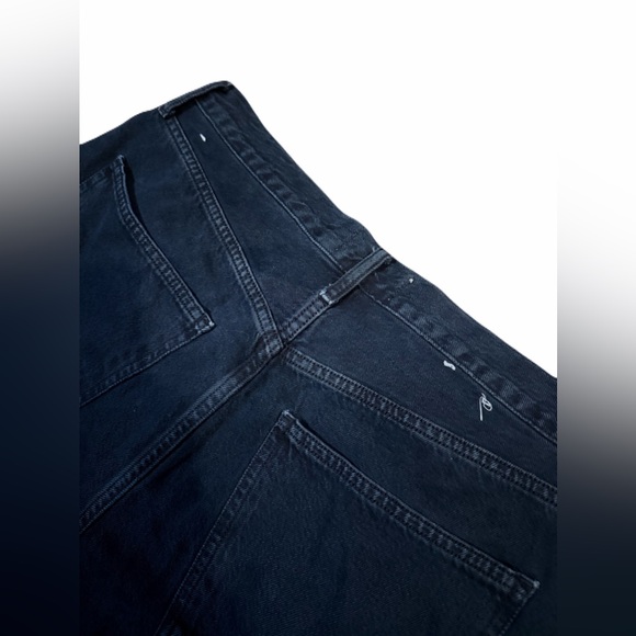 AGOLDE women’s black wash jeans size 31, 30.5” inseam high waist lose fit - Picture 9 of 11